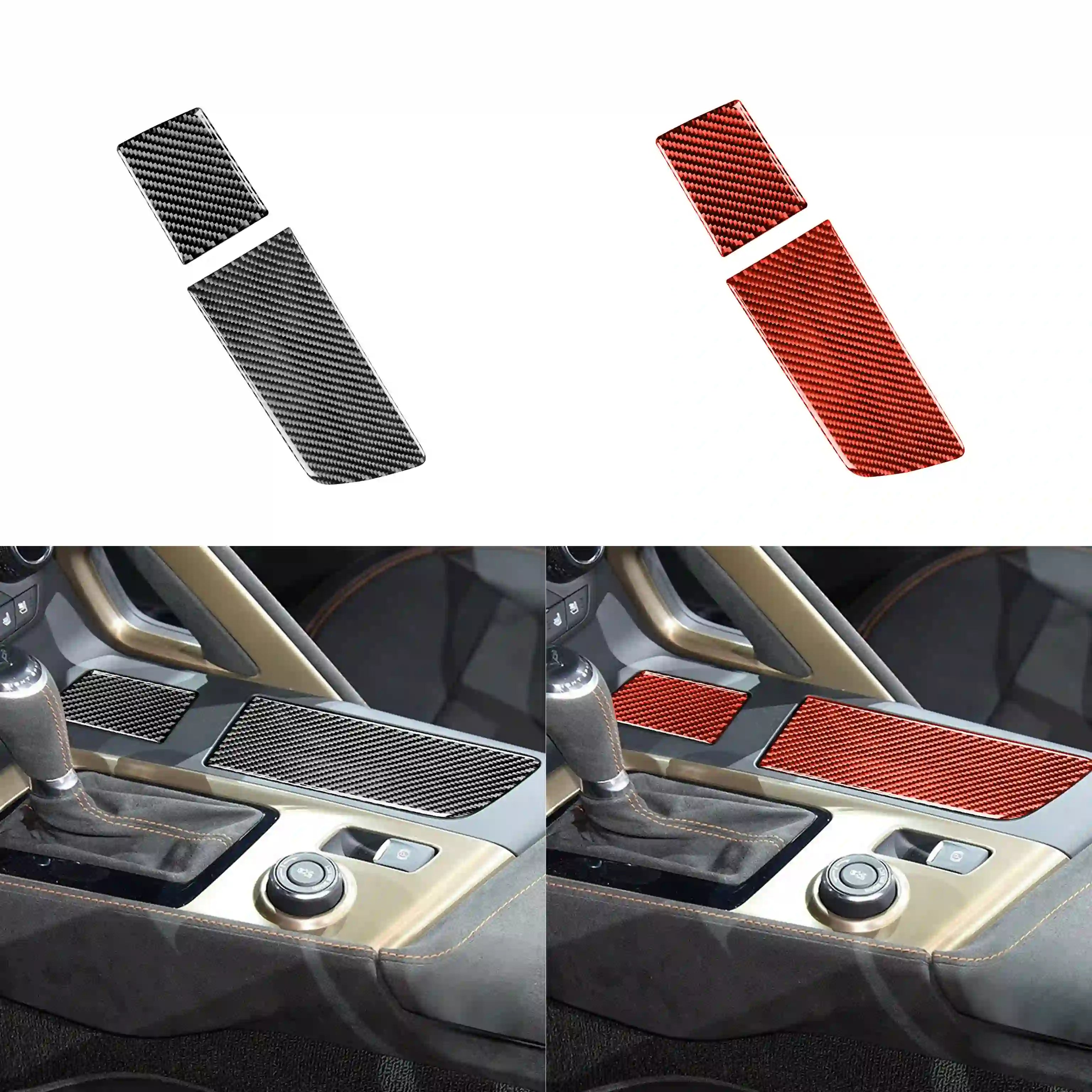 Carbon Fiber Center Console Storage Compartment & Ashtray Cover for Corvette C7 (2014–2019)