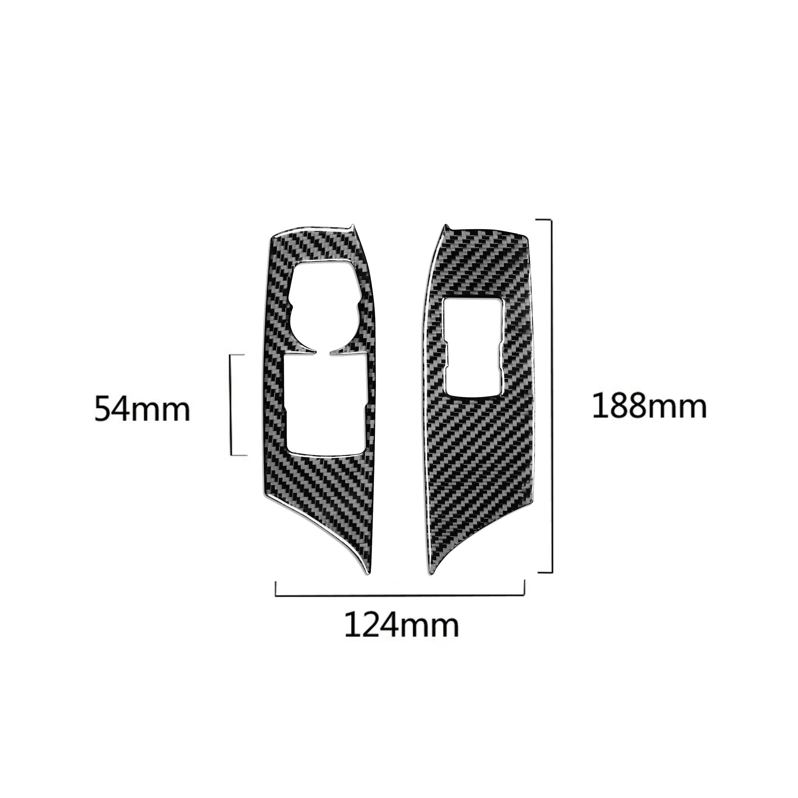 Carbon Fiber Window Switch Trim Overlay for Camaro (2016–2024) [2pcs]