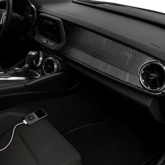 Carbon Fiber Passenger Dashboard Overlay for Chevy Camaro (2016–2024)