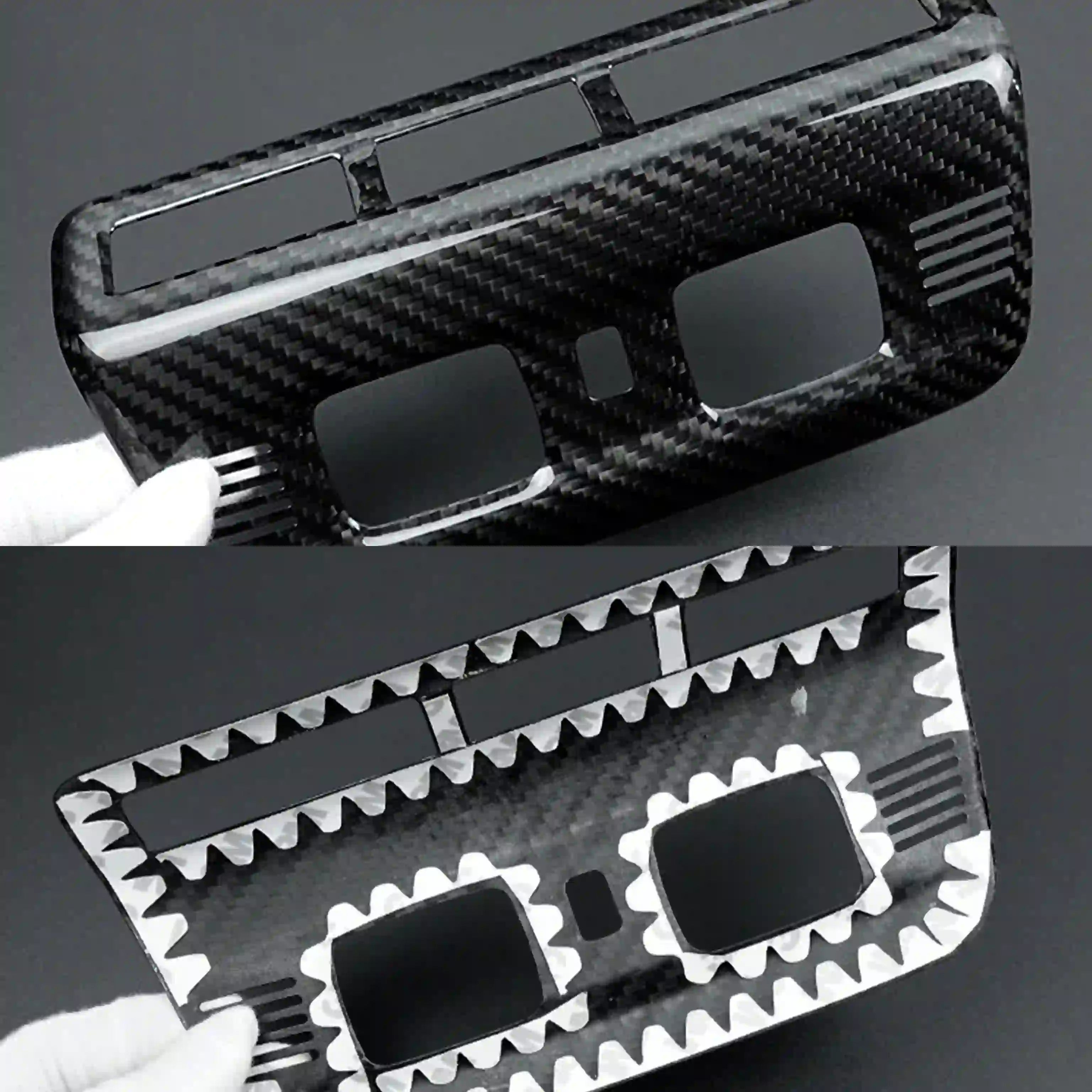 Corvette C8 Carbon Fiber Overhead Dome Light Trim Cover (2020–2024)