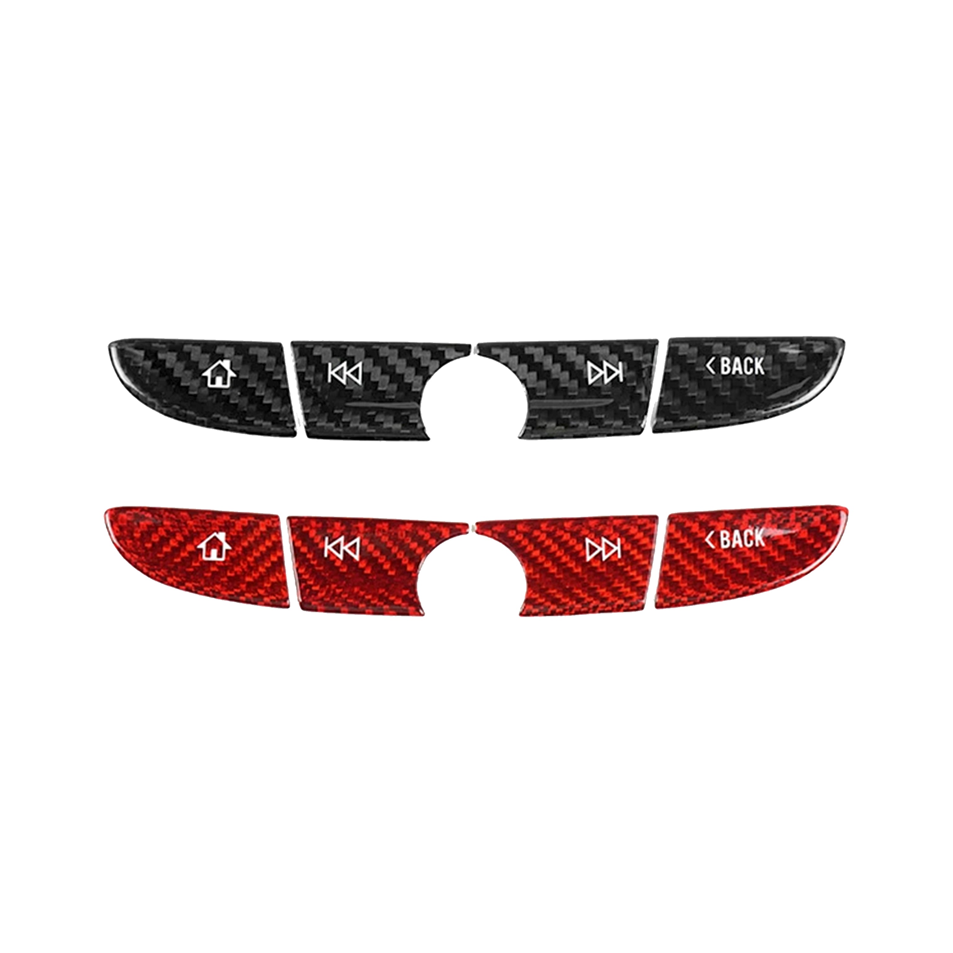 Carbon Fiber Radio Navigation Button Covers for Camaro (2016–2024, 8" Screen Models Only)