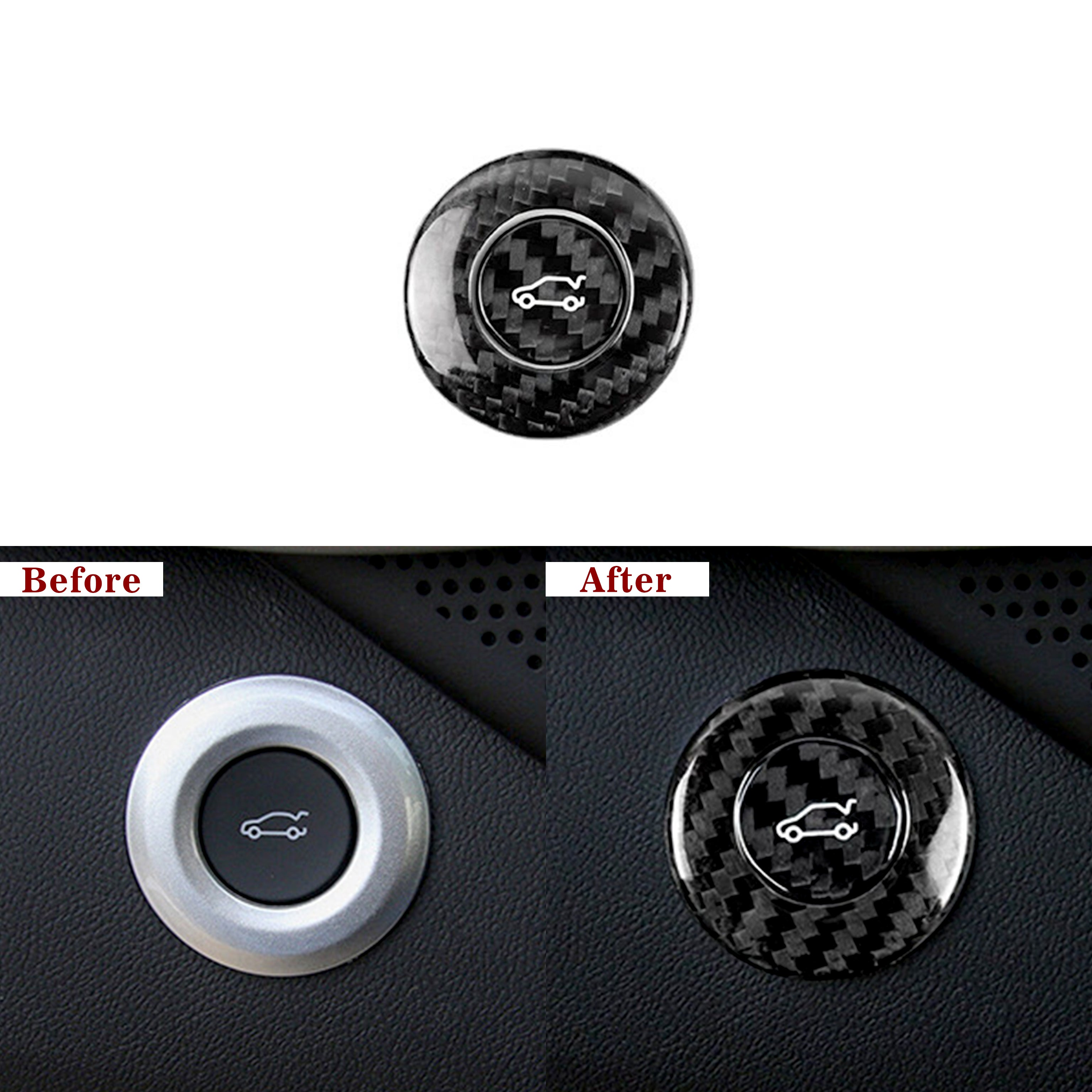 Carbon Fiber Trunk Release Button Cover for Camaro (2016–2024)