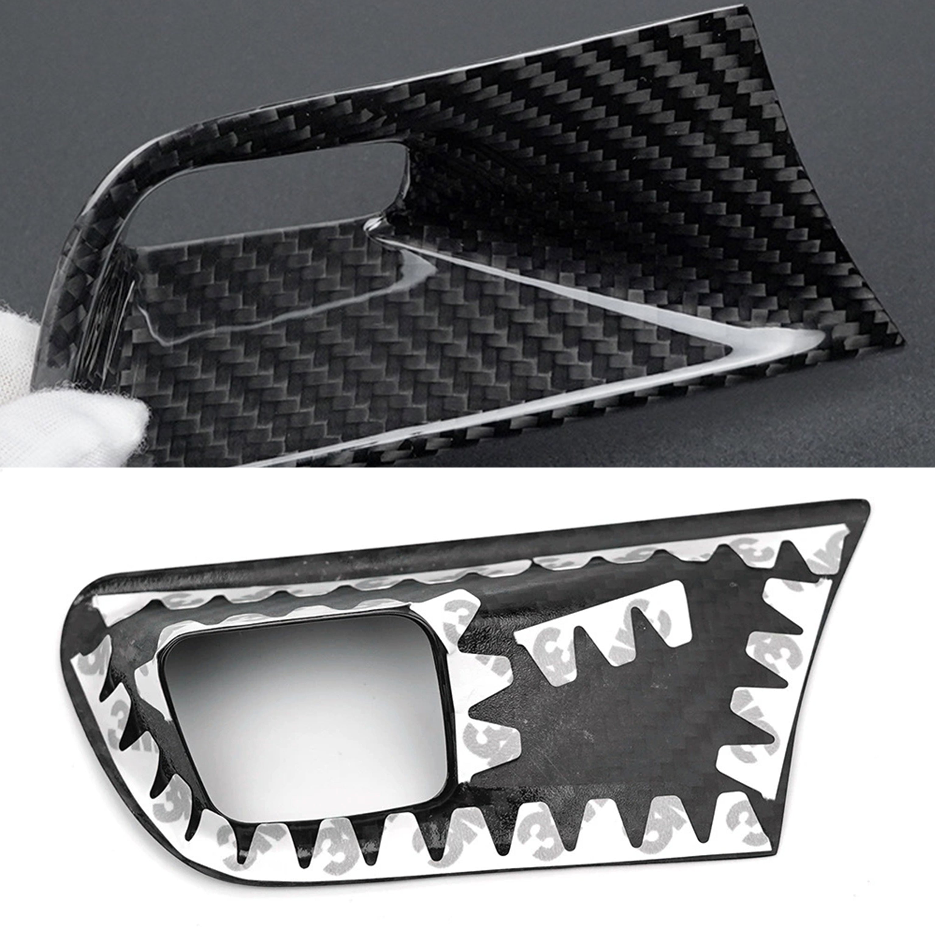 Carbon Fiber Start Stop Engine Button Surround Cover for Chevy Camaro (2016–2024)