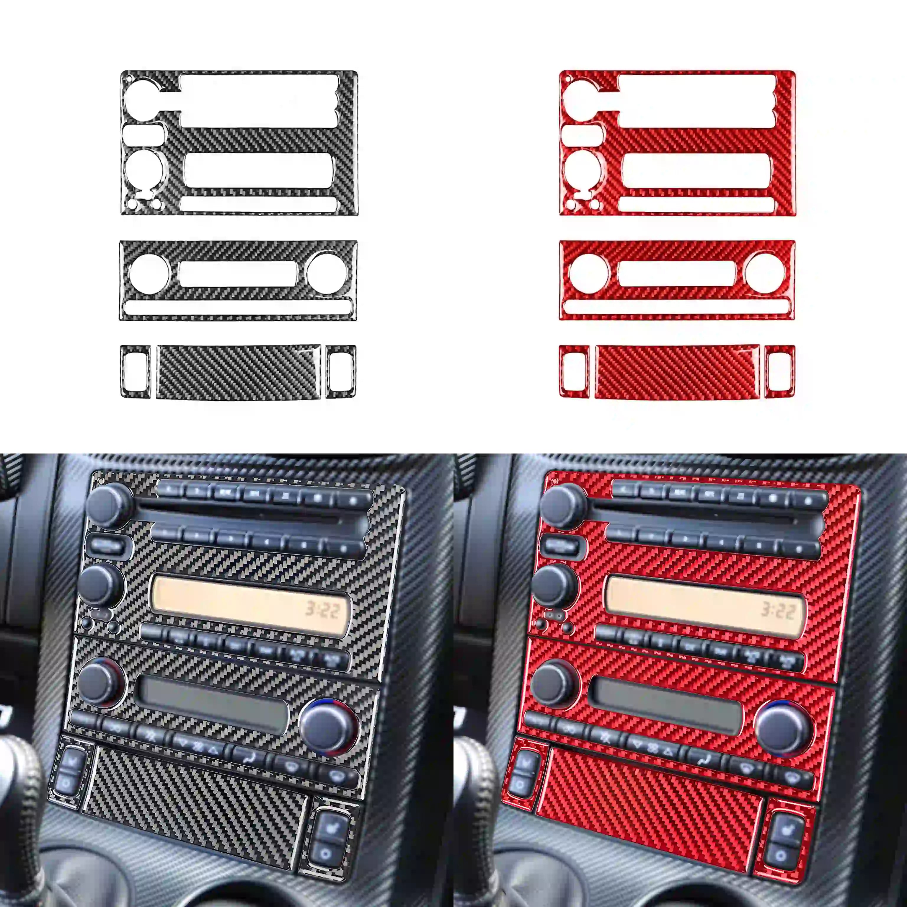 Carbon Fiber Radio & Navigation Panel Trim for Corvette C6 (2005-2013)