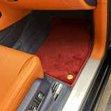 Bespoke Premium Top-Grain Cowhide Leather Floor Mats For Bentley | Made to Measure Handmade Fitment