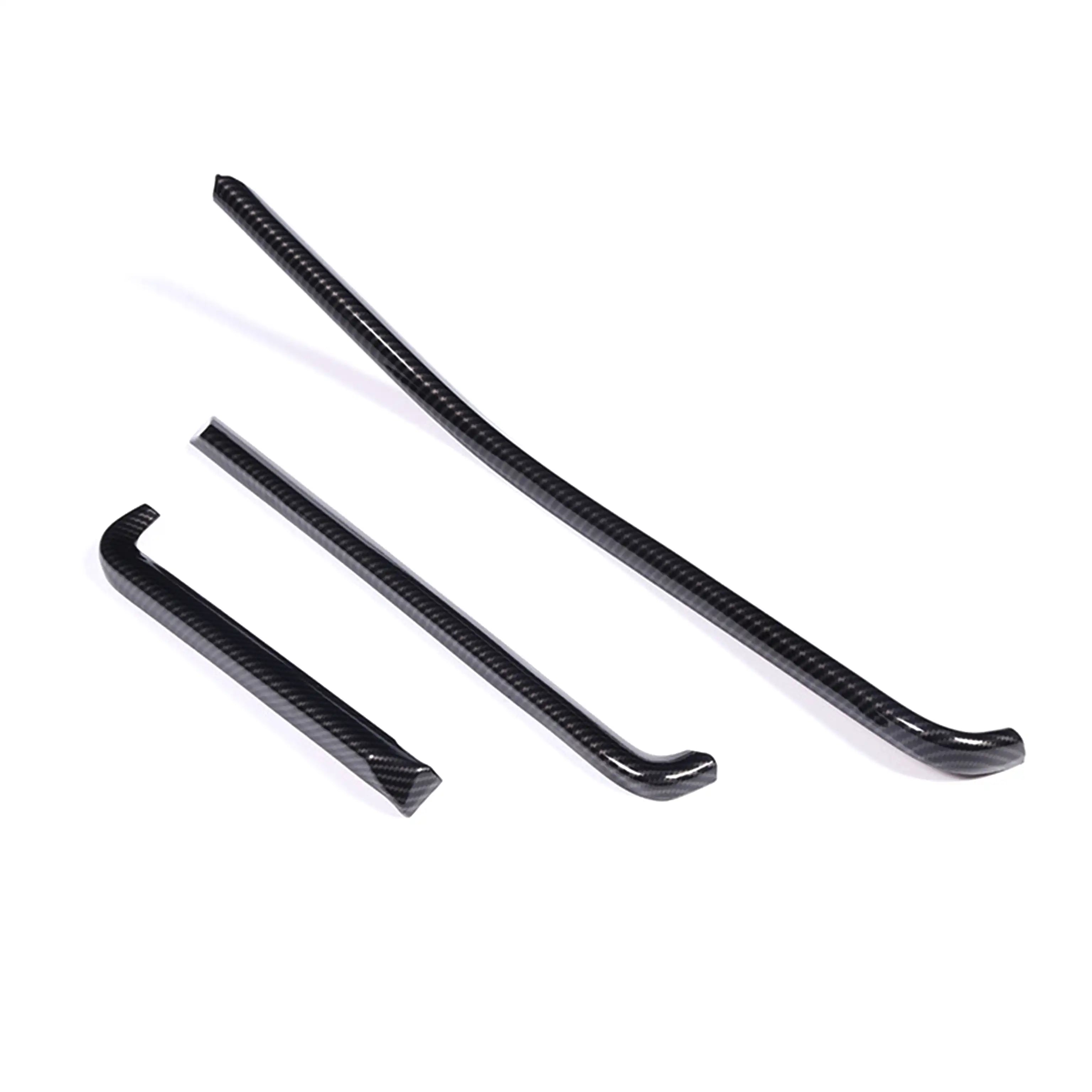 Corvette C8 Carbon Fiber Dash Chrome Trim Cover Kit (2020–2023)