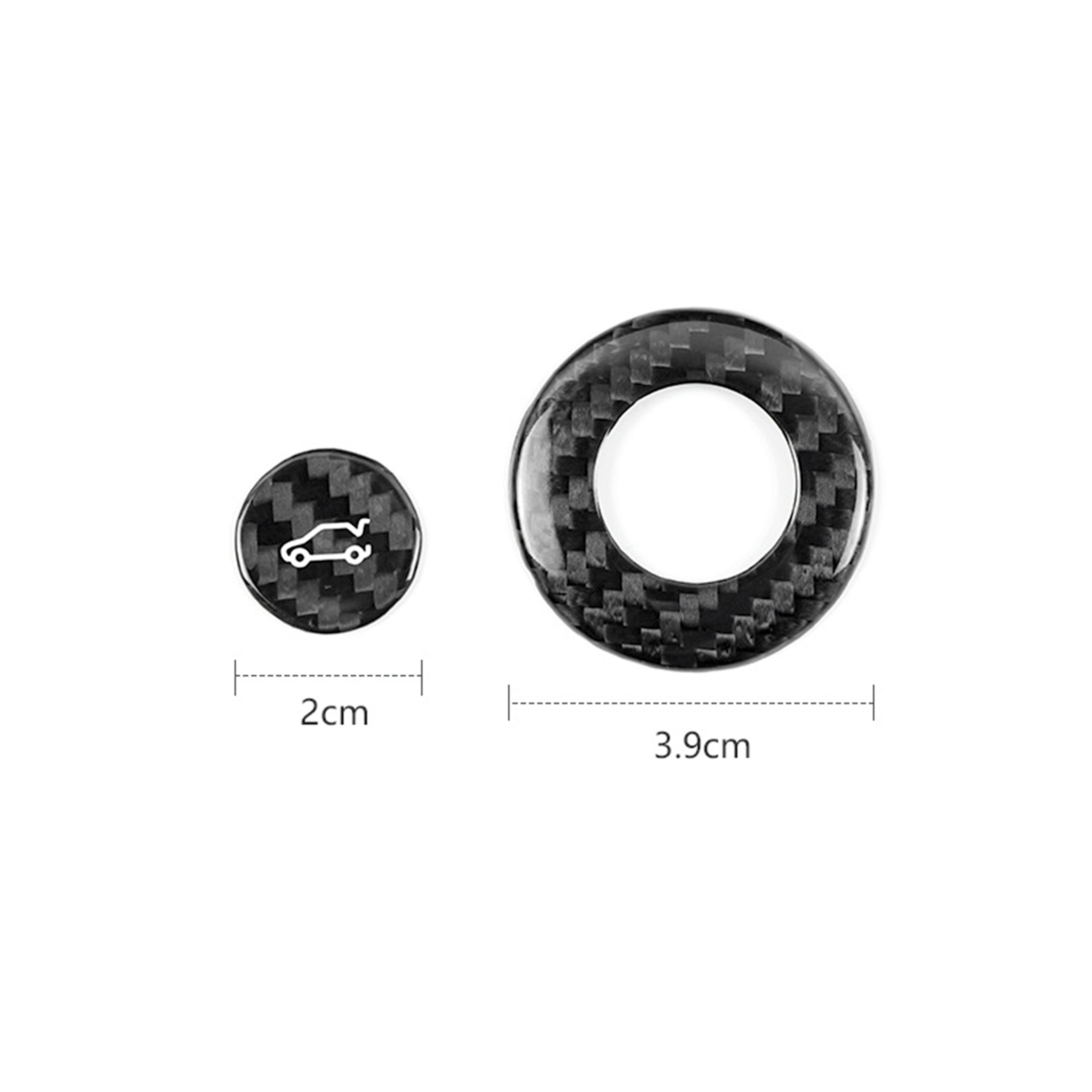 Carbon Fiber Trunk Release Button Cover for Camaro (2016–2024)