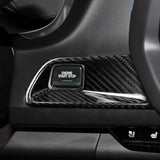 Carbon Fiber Start Stop Engine Button Surround Cover for Chevy Camaro (2016–2024)