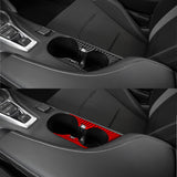 Carbon Fiber Cup Holder Trim Overlay for Chevy Camaro (2016–2024)