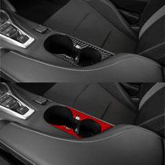 Carbon Fiber Cup Holder Trim Overlay for Chevy Camaro (2016–2024)