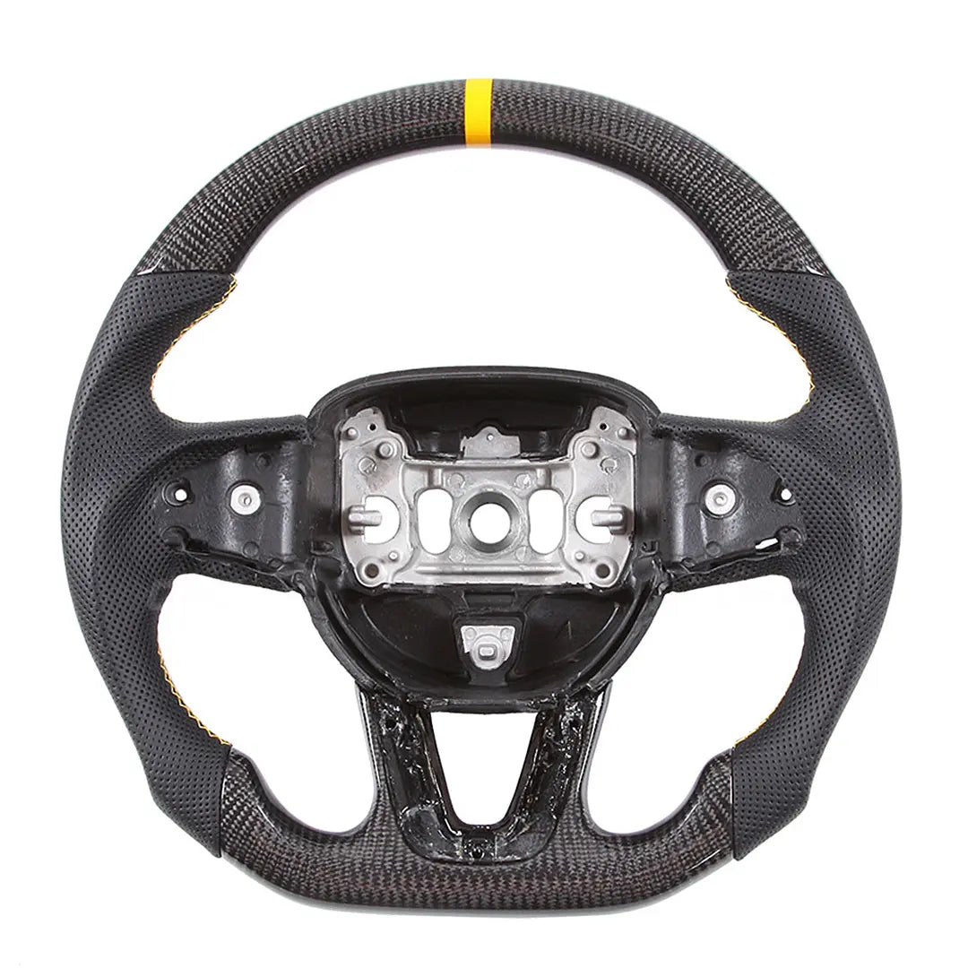 CarbonTailor Forged Carbon Fiber Steering Wheel for Dodge Charger &amp; Challenger (Hellcat / Scat Pack / R/T)