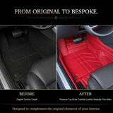 Bespoke Top-Grain Leather Floor Mats for Porsche | Handcrafted Made-to-Measure