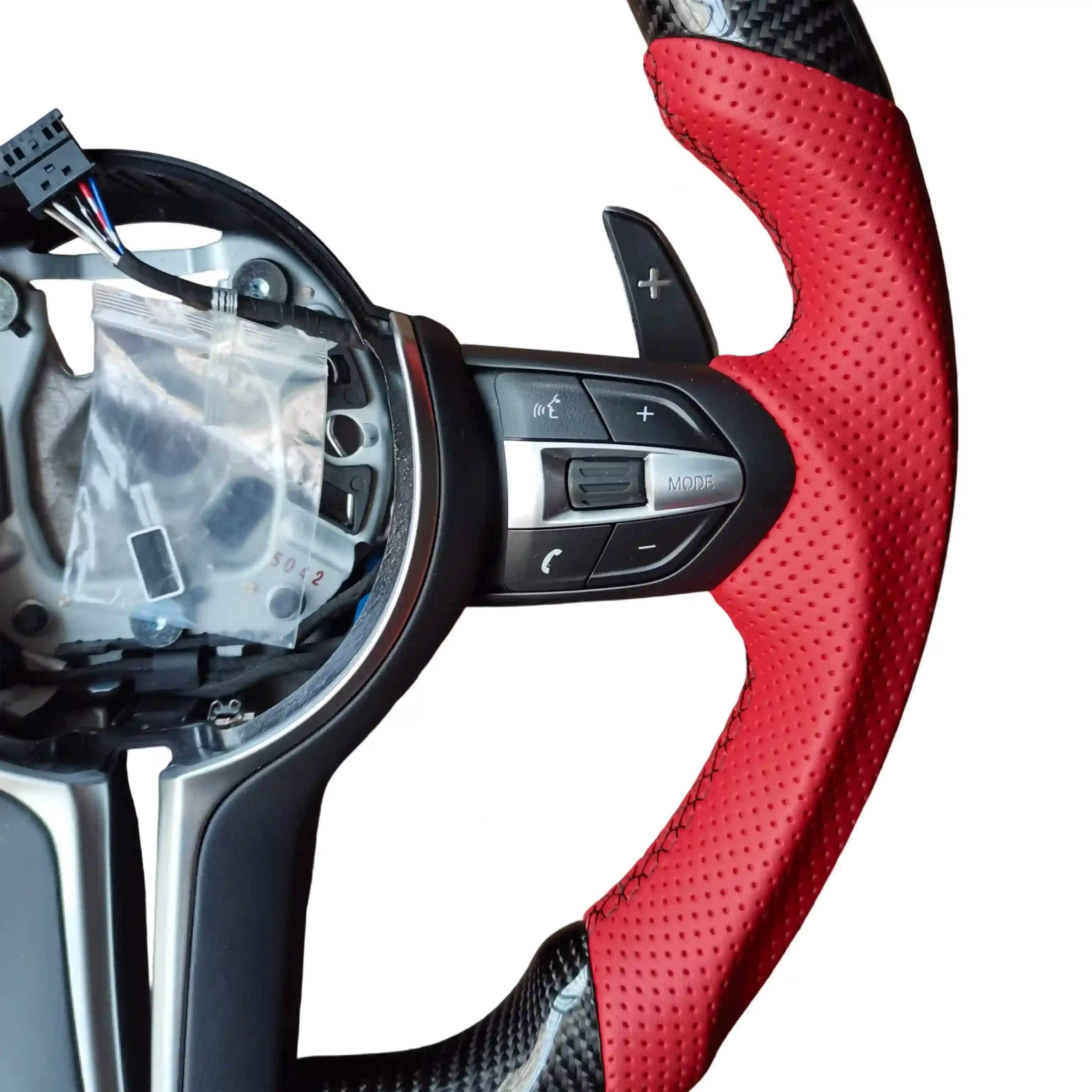 Configured BMW M Performance Steering Wheel with LED and Button Assembly – E/F Chassis Upgrade