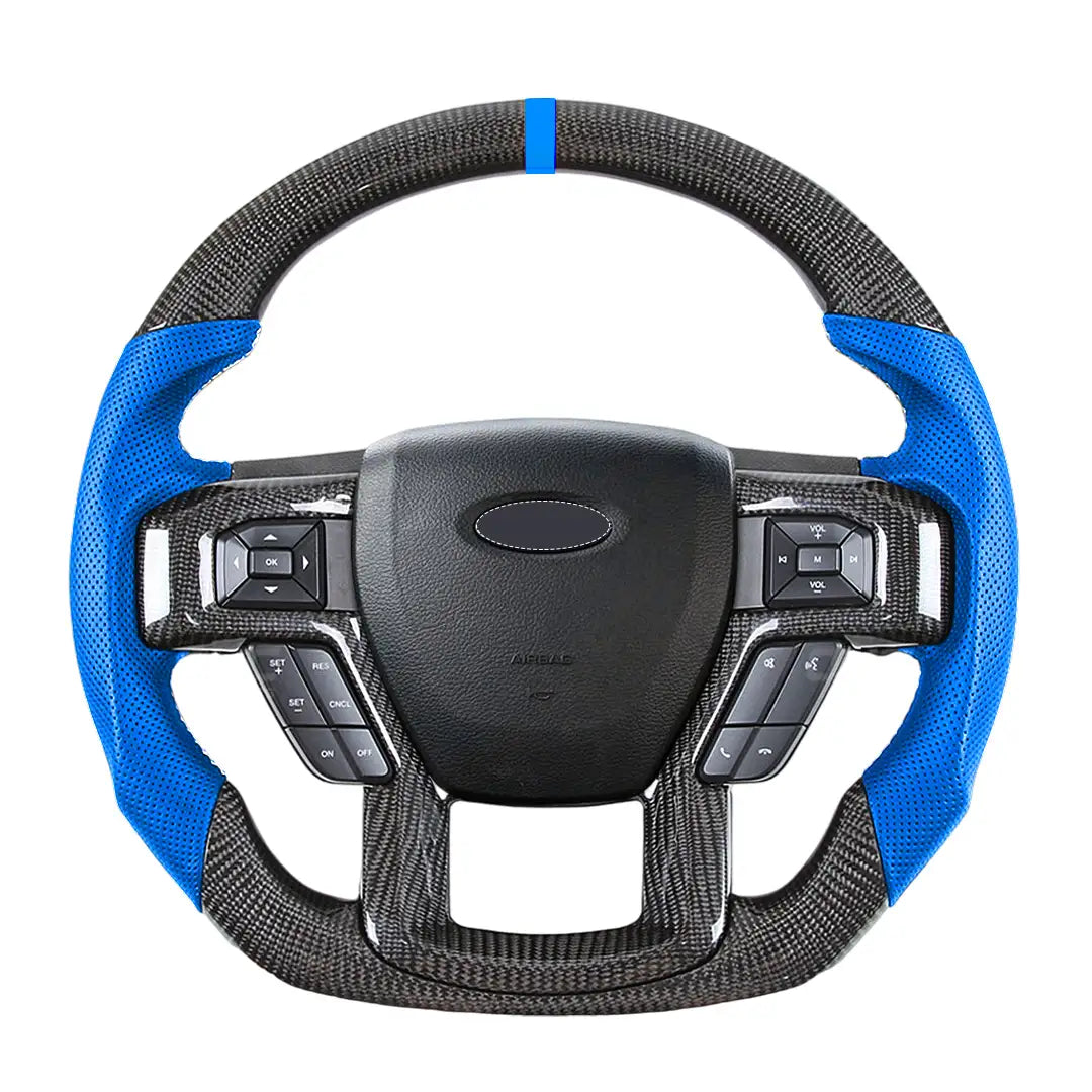 Ford Performance Carbon Fiber Steering Wheel – Fits F-150 2015-2020 & Raptor 2020-2024