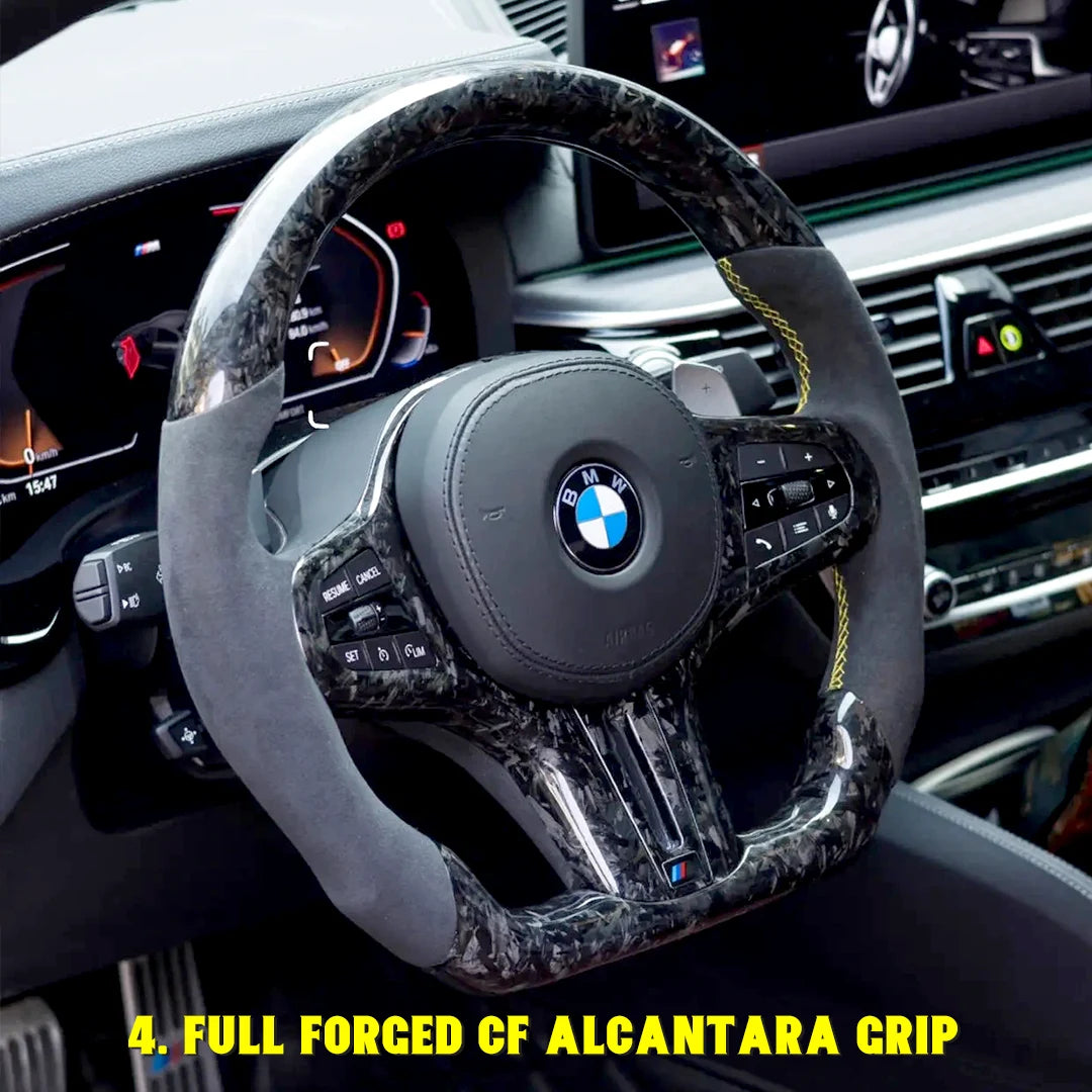 BMW G-Series M Performance Steering Wheel – LCI Style, Fully Custom | Fits 3/4 Series, M3, M4, X5, X6 & More