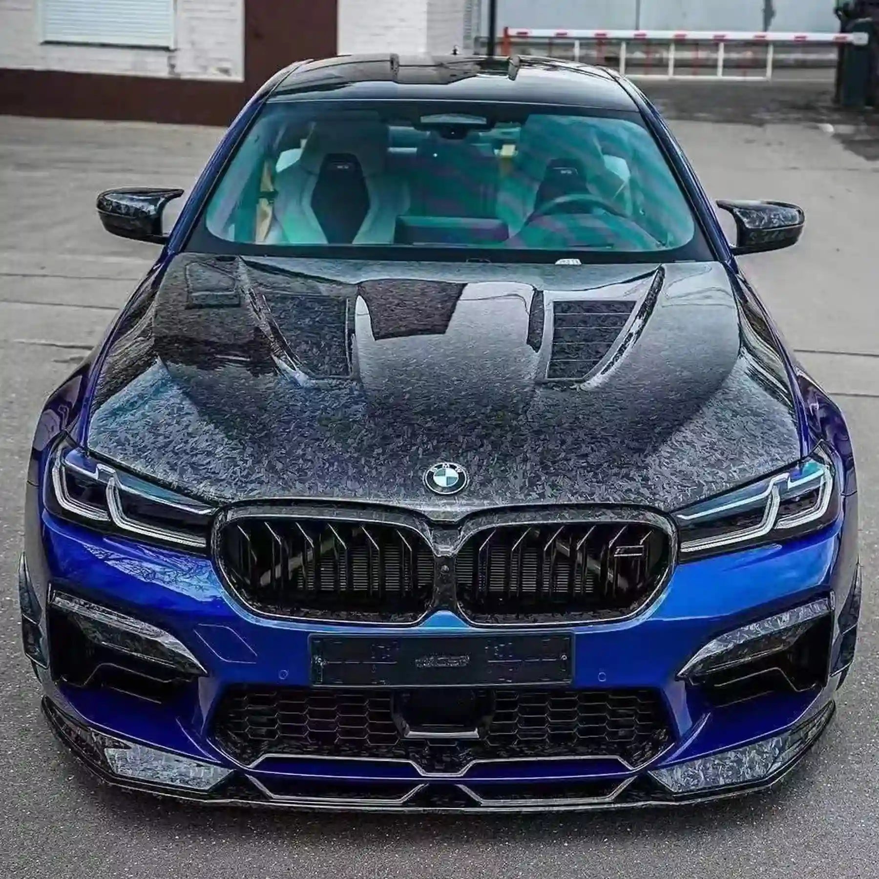 V Style Quality dry wet BMW carbon fiber hood 5 Series M5 G30 F90