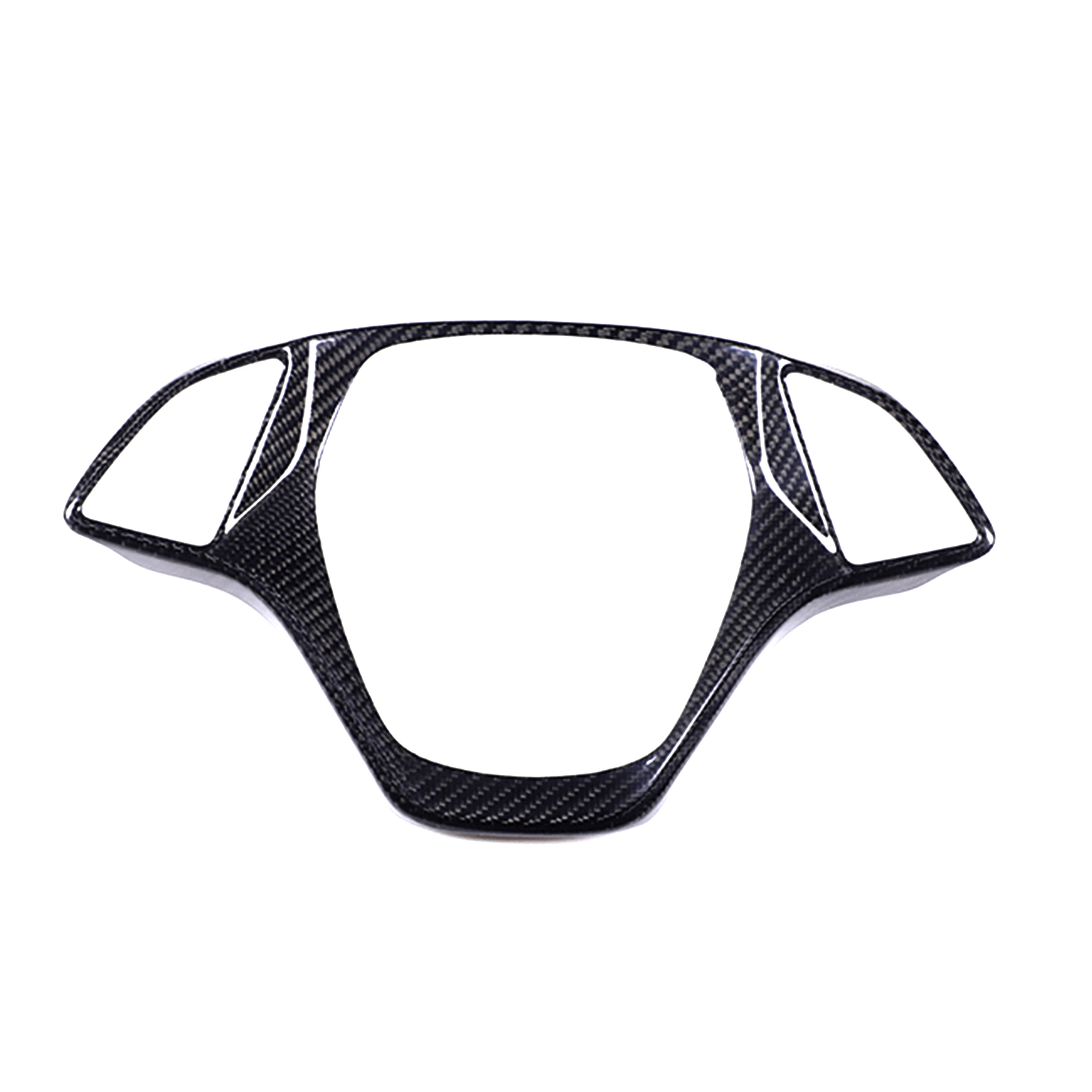 Carbon Fiber Steering Wheel Button Trim Cover for Corvette C7 (2014–2019)