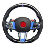 2025 BMW M4 CS G8X LCI Custom Steering Wheel Retrofit Kit - Carbon Fiber & LED Upgrade
