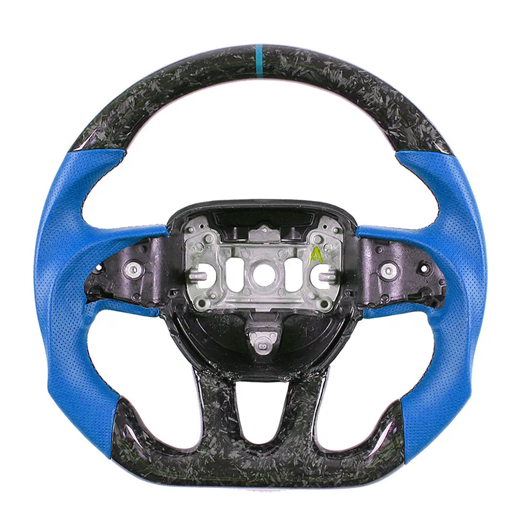 CarbonTailor Forged Carbon Fiber Steering Wheel for Dodge Charger &amp; Challenger (Hellcat / Scat Pack / R/T)