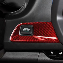 Carbon Fiber Start Stop Engine Button Surround Cover for Chevy Camaro (2016–2024)