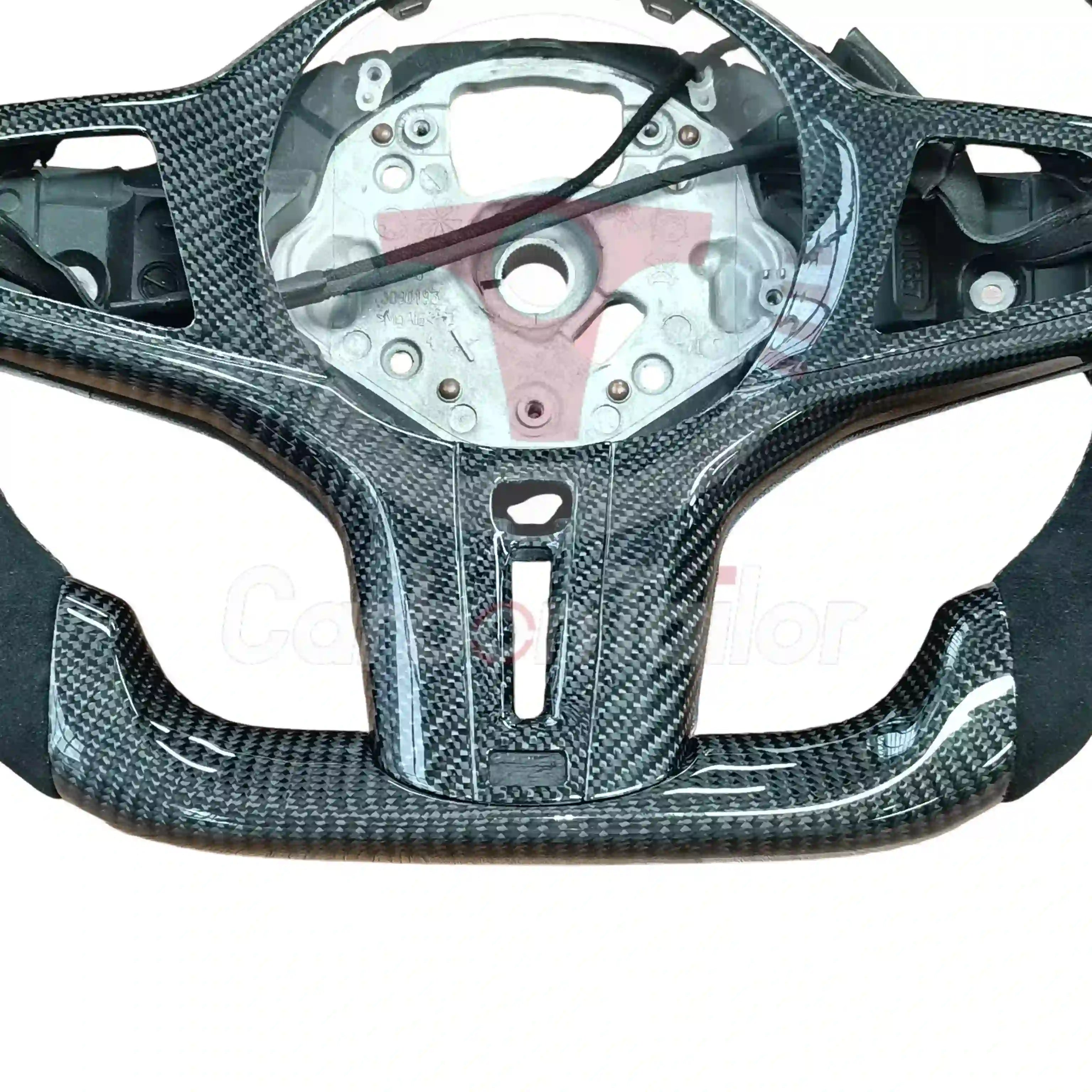 BMW G Series Carbon Fiber Steering Wheel – Fits G30/G31/G38, M5 F10/F90, M8 F91/F92/F93, G32, G11/G12, G14/G15/G16, G01, G02, G05, G06, G07