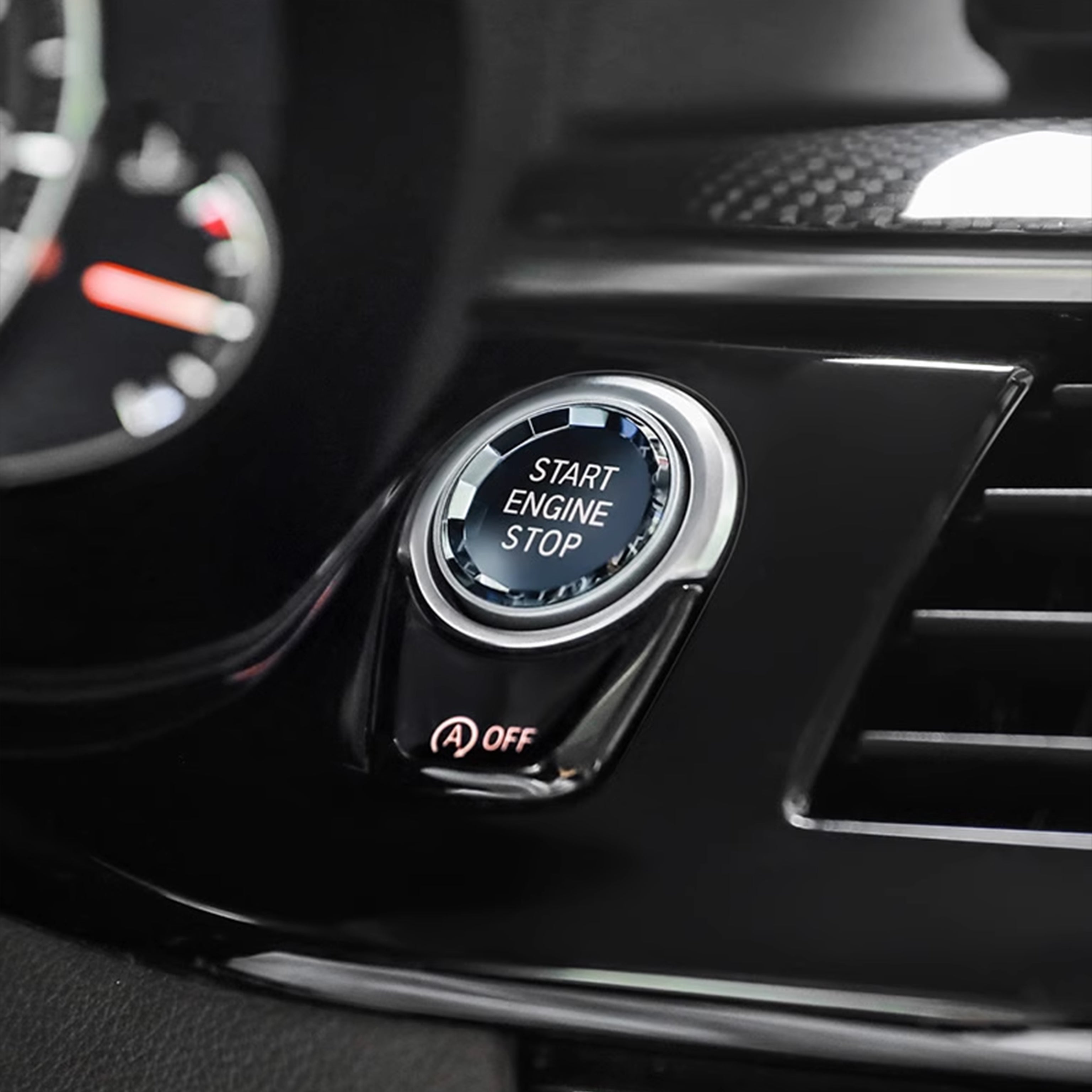Crystal Start Stop Button for BMW E Chassis – Luxury Interior Upgrade
