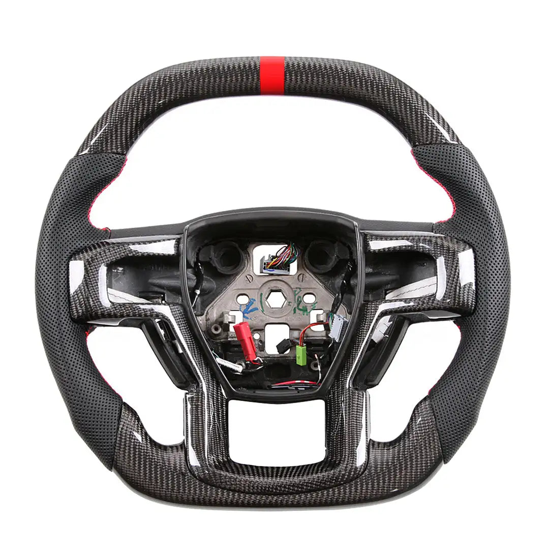 Ford Performance Carbon Fiber Steering Wheel – Fits F-150 2015-2020 & Raptor 2020-2024