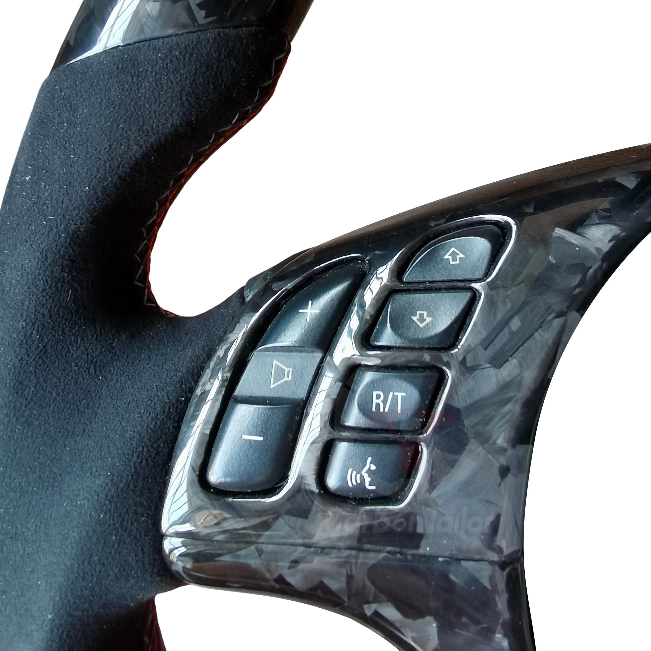 Custom Carbon Fiber Steering Wheel with LED Display – Fits BMW E46 M3, E39 M5, X5 E53, X3 E83 & More