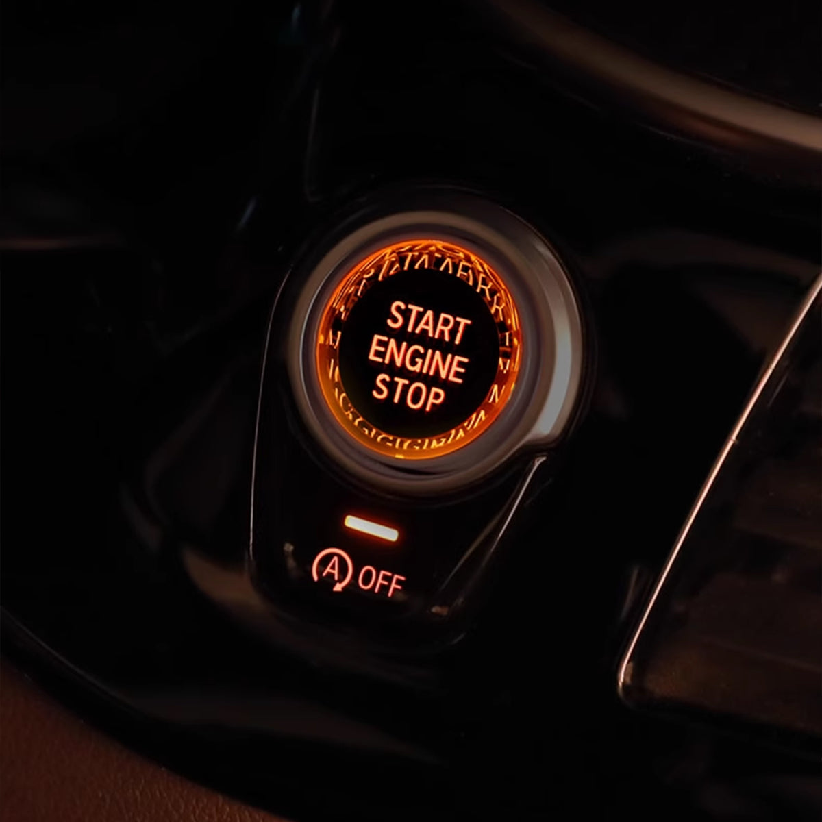 Crystal Start Stop Button for BMW E Chassis – Luxury Interior Upgrade