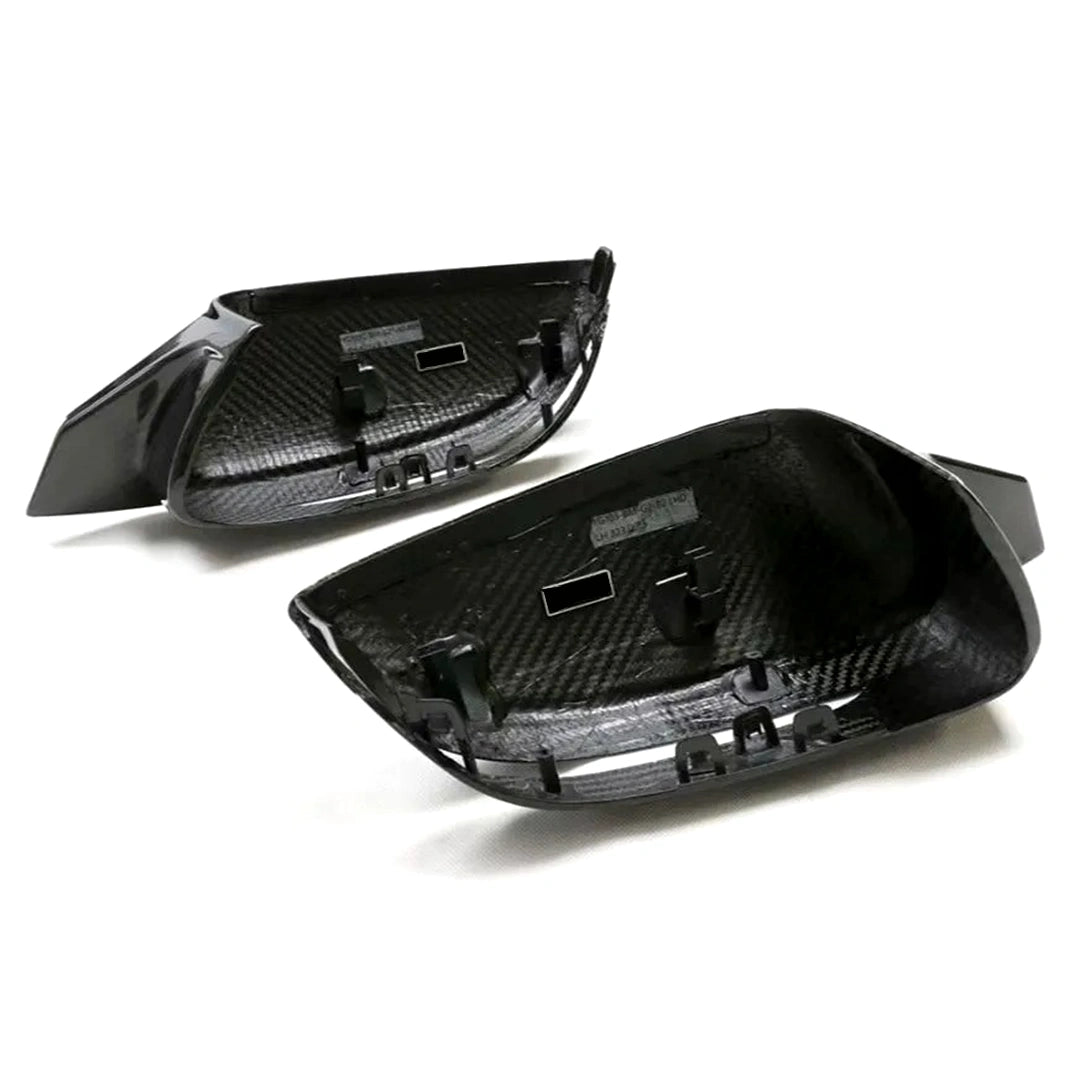 CarbonTailor™ Dry Carbon Fiber Replacement Mirror Caps for BMW G87 M2, G80 M3, G82/G83 M4, G42 M240i, G26 M440i & i4 M50