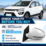 Side Mirror Assembly for BAIC Senova X25 – Exterior Rearview Mirror Replacement
