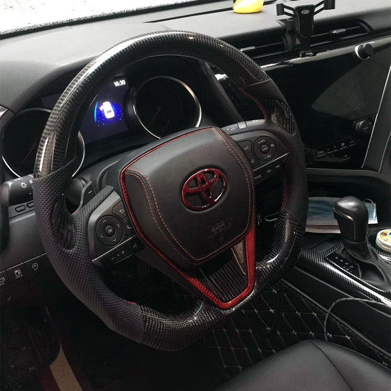 Toyota Steering Wheel - Custom Carbon Fiber Steering Wheel for Camry, Avalon, Corolla, RAV4, and Levin