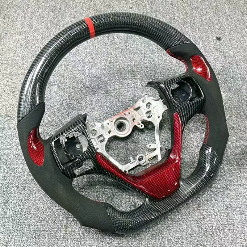 Fit For Toyota Steering Wheel _ Custom Carbon Fiber Steering Wheel Fit For Camry Avalon Corolla RAV4 and Levin - without LED