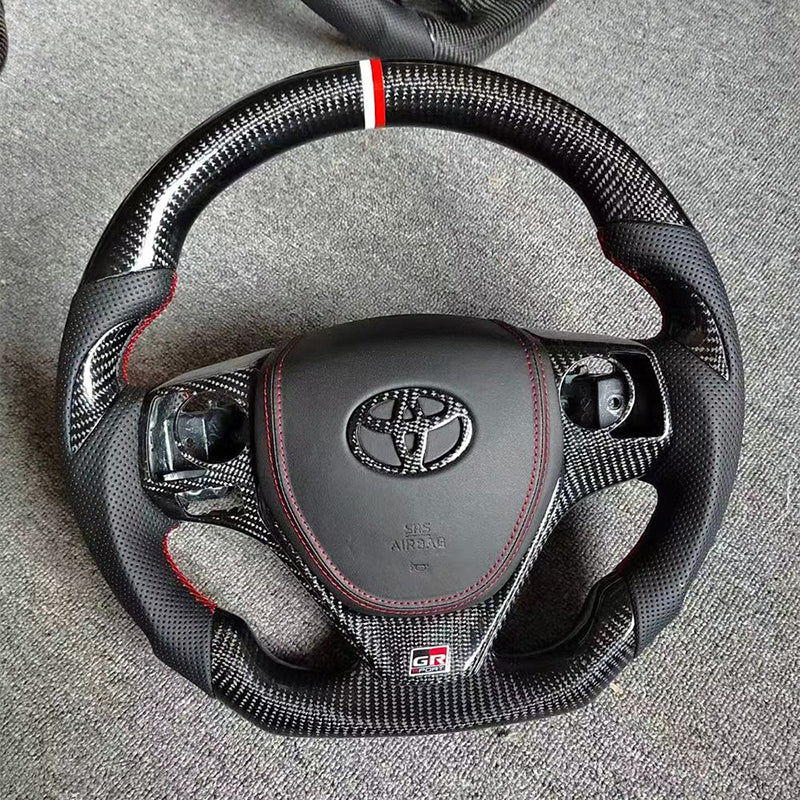 Toyota Steering Wheel - Custom Carbon Fiber Steering Wheel for Camry, Avalon, Corolla, RAV4, and Levin