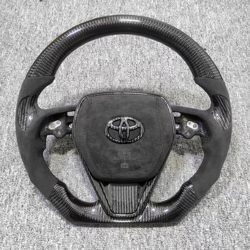 Toyota Steering Wheel - Custom Carbon Fiber Steering Wheel for Camry, Avalon, Corolla, RAV4, and Levin
