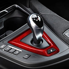 Carbon Fiber Gear Shifter Trim for BMW 1, 2, 3, 4 Series (F20, F30, F32, F87 & More | 2010–2019)