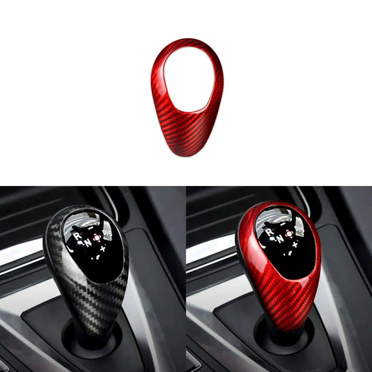 Carbon Fiber Shift Knob Surround Cover for BMW M2, M3, M4, M5, X5M, X6M (2012–2018)