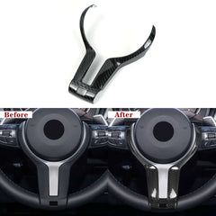 Carbon Fiber Steering Wheel Button Trim Cover for BMW M2, M3, M4 (F87, F80, F82, F83)