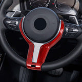 Carbon Fiber Steering Wheel Button Trim Cover for BMW M2, M3, M4 (F87, F80, F82, F83)