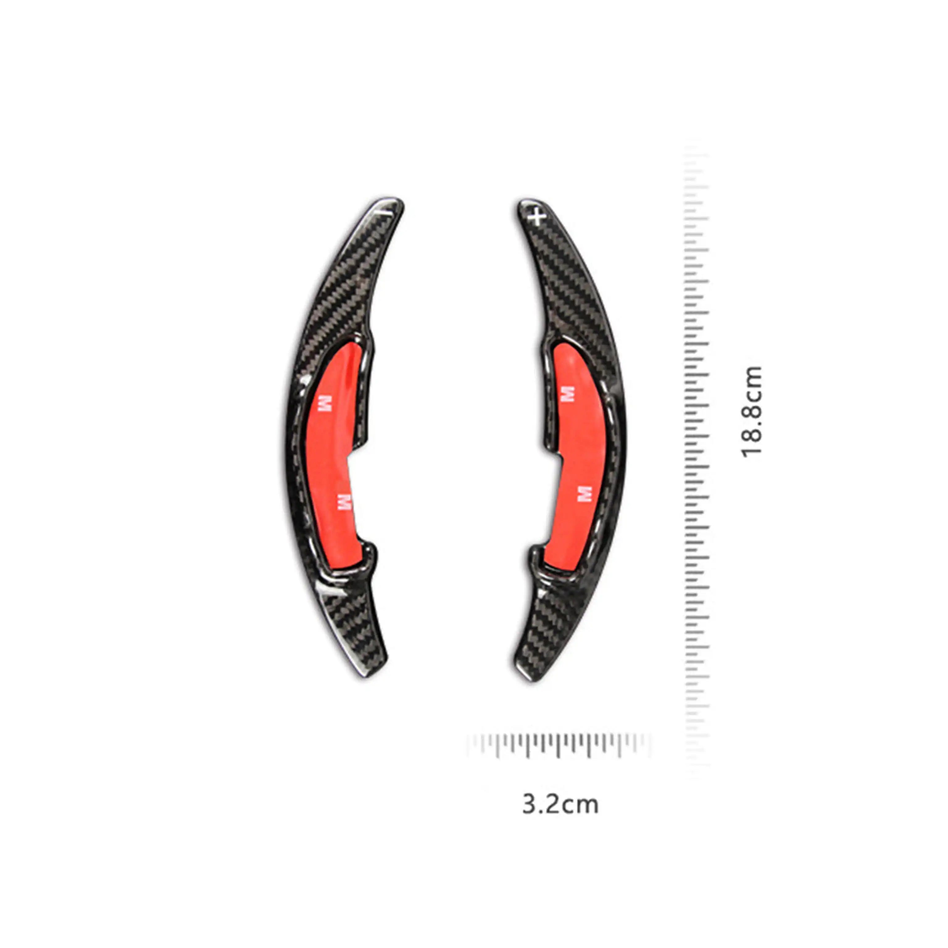 Carbon Fiber Paddle Shifter Extensions for BMW M2, M3, M4, M5, M6, X5M, X6M (2011–2019)