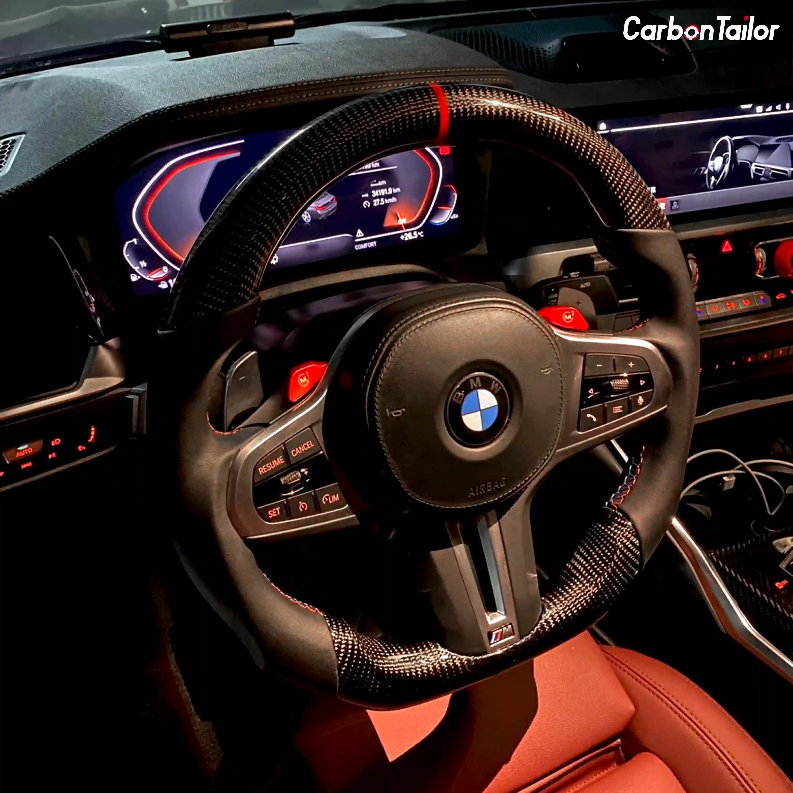 BMW G-Series M Performance Steering Wheel – Latest LCI Style Full Custom | Fits 3/4 Series, M3, M4, X5, X6 & More