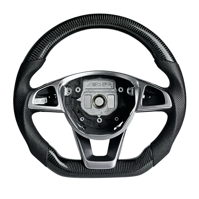 2015-2018 Mercedes-Benz AMG Custom Carbon Fiber Steering Wheel | Retrofit Compatible with Older and Non-AMG Models