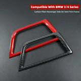 BMW 3 Series F30 F31 Carbon Fiber Passenger Side Air Vent Trim Cover Interior Overlay Dry Carbon Fiber Interior Upgrade