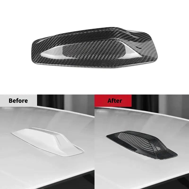 BMW 1 2 4 7 Series G26 F26 U11 Dry Carbon Fiber Shark Fin Antenna Cover Shark Fin Roof Trim