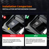Real Carbon Fiber Engine Start Stop Button Cover Trim for BMW 5 Series 7 Series G60 G70 2024-2025 Interior Decoration