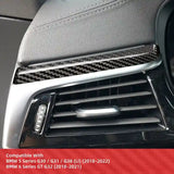 BMW 5 Series G30 G31 G38 & 6 Series G32 Left Air Vent Carbon Fiber Interior Trim Cover (2018-2022)