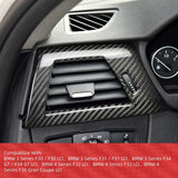 BMW 3 Series F30 F31 F34 & 4 Series F32 F33 F36 LCI Dry Carbon Fiber Driver Side Air Vent Trim Interior Overlay Cover Frame