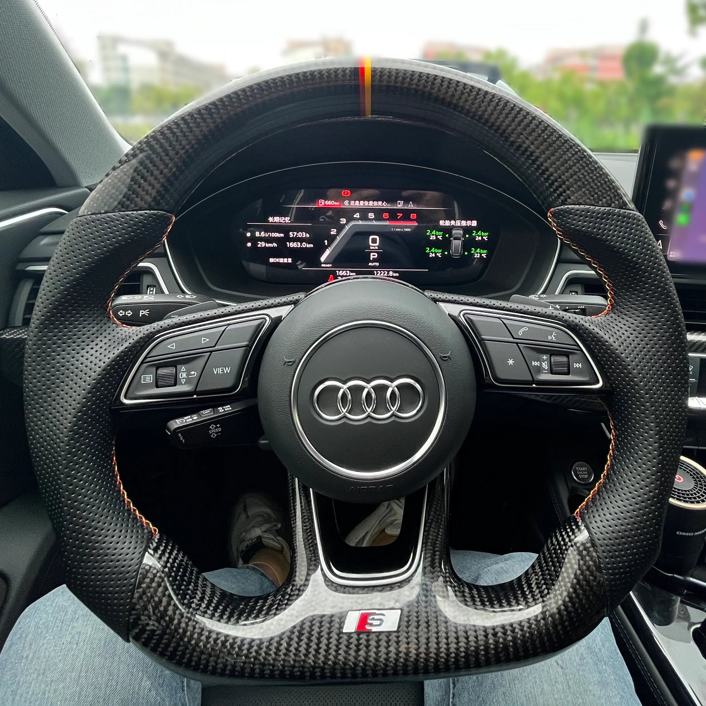 2018+ Audi RS5 / S5 / A5 / RS4 / S4 / A4 Custom Carbon Fiber Steering Wheel