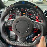 Volante de fibra de carbono personalizado para Audi RS5 / S5 / A5 / RS4 / S4 / A4 2018+