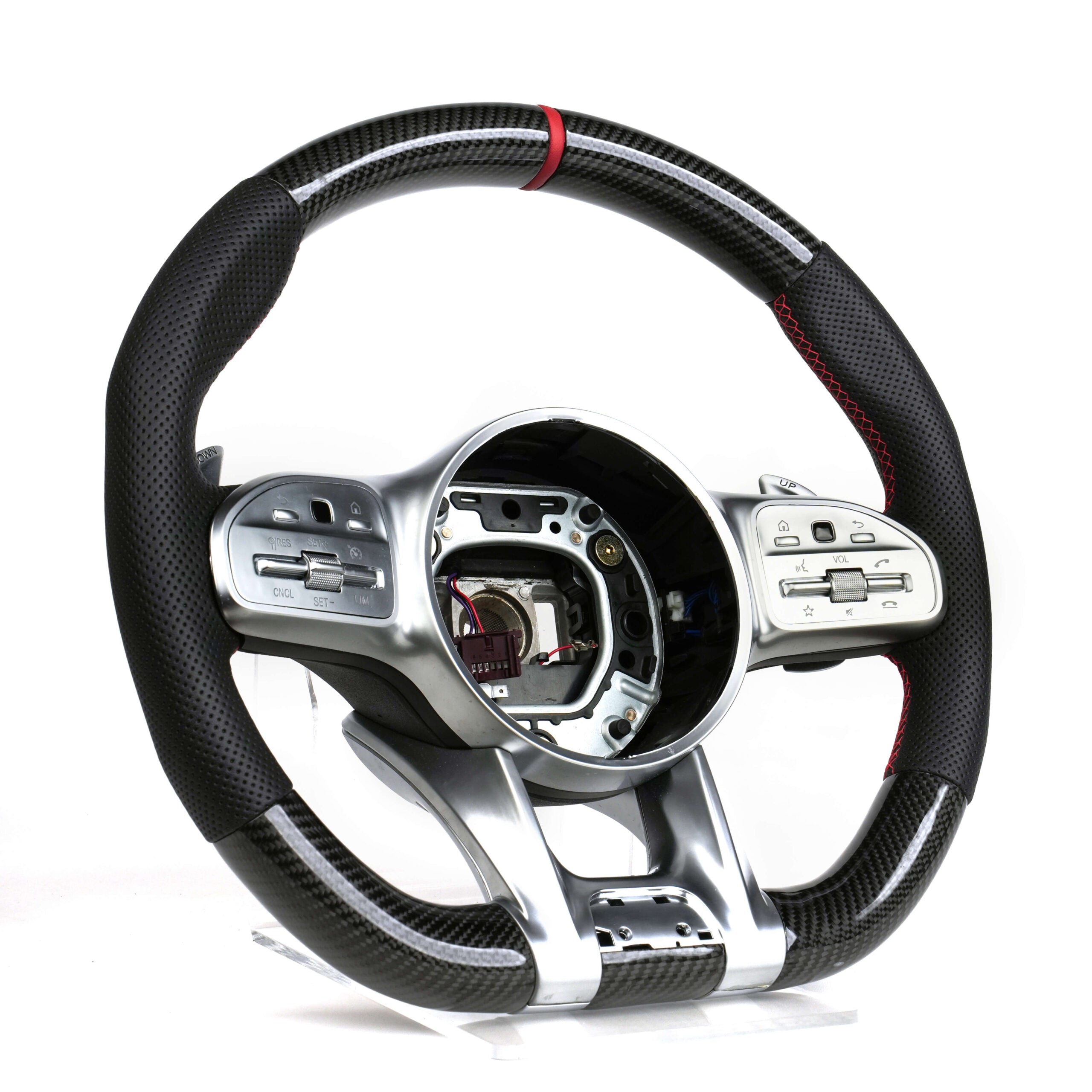 2018-2021 Mercedes-Benz AMG Custom Carbon Fiber Steering Wheel for C, CLA, CLS, E, G, GLA, GLB, GLE, GT, S-Class